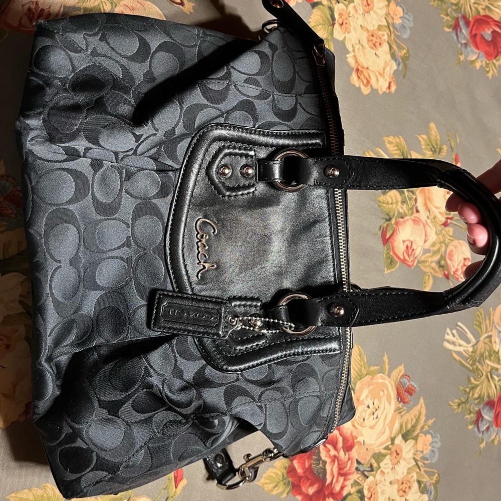 Black COACH Ashley Satchel bag